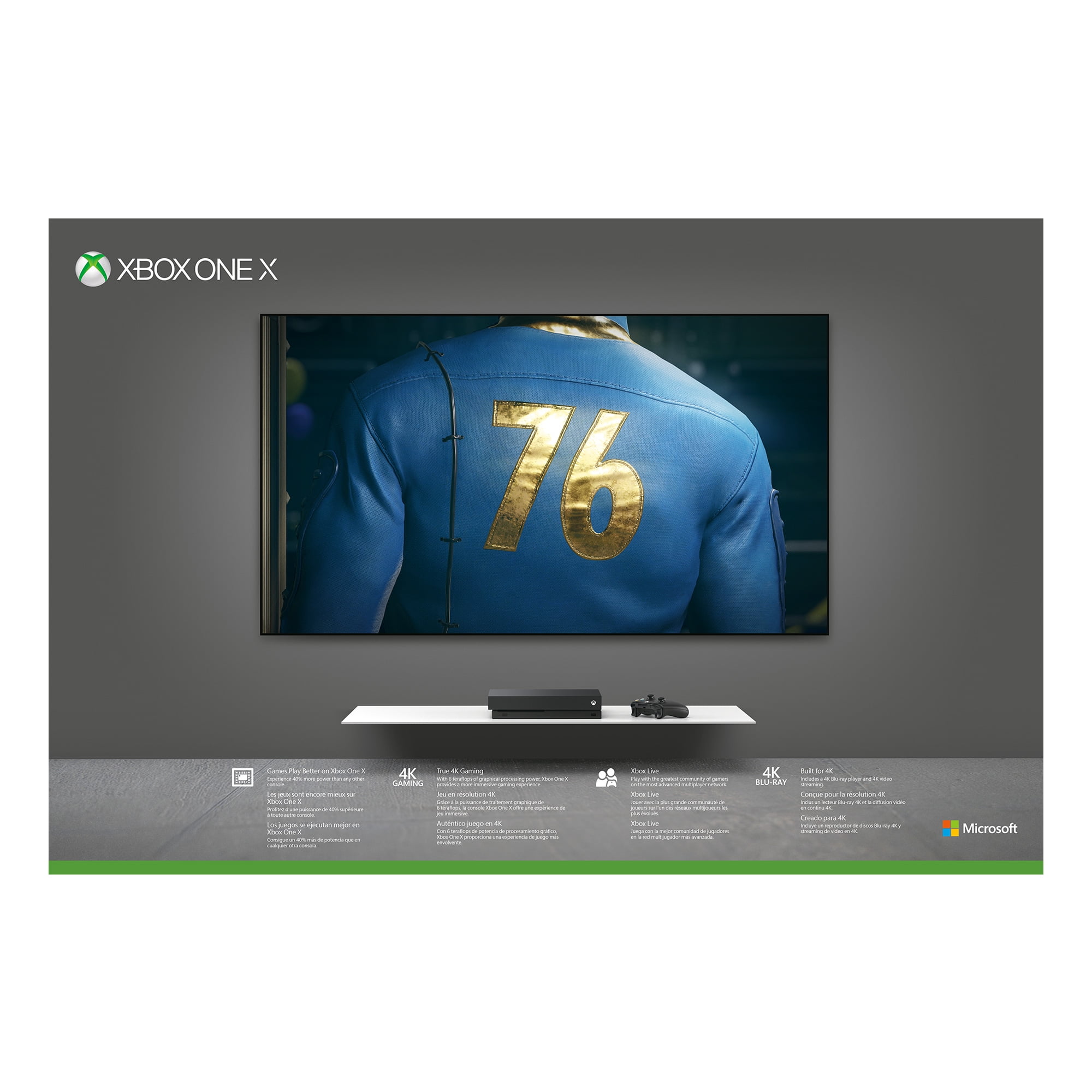 Microsoft Xbox One X 1tb Fallout 76 Bundle Black Cyv 00146 Walmart Com Walmart Com - dvd do roblox para xbox 360