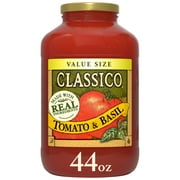 Classico Tomato & Basil Spaghetti Pasta Sauce Value Size, 44 oz. Jar