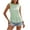 Green, variant on Women's Plaid Peplum Hem Round Neck Tank Tops Spring Summer Casual Tops for Everyday Wear 1PC S-XXL