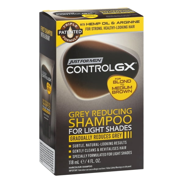 Just for Men Control GX 4 Fl. Oz. Gray Reducing Shampoo for Light Shades