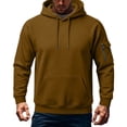 thumbnail image 2 of HappyYEE Men’s Fleece Hoodie Loose Drawstring Hooded Sweatshirt with Pockets Fall Long Sleeve Casual Pullover Tops XXL, 2 of 6