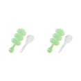 thumbnail image 1 of Inteprter Molde para hacer bolas de arroz, molde para hacer rollos de mano para cocina de 3 cavidades para el hogar, molde lavable para comedor, Verde 2piezas, 1 of 6