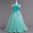 thumbnail image 6 of Fgnfyis Girls Dress Long Flowy Summer Formal Gown for Piano Performance Party Wedding Toddler Girl Dress Green 8-9 Years, 6 of 6