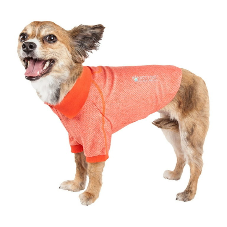 Pet Life Active Relax Stretch Fur Flexed Grey Polo Dog T-Shirt Pet Life Active Relax Stretch Fur Flexed Grey Polo Dog T-Shirt