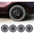 thumbnail image 4 of Winjet 16" Wheel Covers ABS Matte Black Fits Steel Rims,4 Pack, 4 of 11