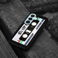 thumbnail image 4 of WIRESTER Shockproof Soft Rubber Cover Case for Samsung Galaxy S26 6.3" 2026, Retro Black Cassette Tape Hip Hop, 4 of 5