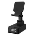 thumbnail image 3 of Soporte para teléfono inteligente 1, cargador inalámbrico, altavoz, reloj de escritorio, portátil compacto para Negro CUTICAT Soporte para teléfono, 3 of 8