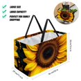 thumbnail image 2 of Sunflower seamless printing Reusable Large Capacity Foldable Grocery Bags and Shopping Baskets made with Oxford Cloth, 2 of 7