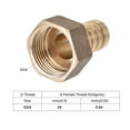 thumbnail image 4 of Uxcell 16mm Barbed x G3/4 Female Barb Hose Fitting Brass with Hose Clamp and Washer, 4 of 5
