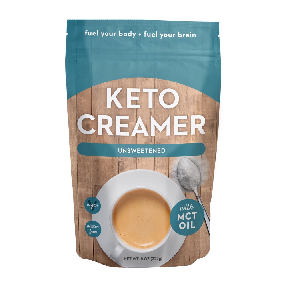 360 Nutrition Keto Unsweetened Powdered Coffee Creamer, 8 oz Bag
