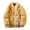 Khaki, variant on Men's Bomber Jacket Quilted Varsity Baseball Jacket Winter Warm Padded Coat Casual Loose Fit Outwear for Daily Street Work