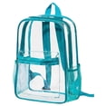 thumbnail image 2 of MuXiKeJi Clothes Clear Backpack Bookbag Heavy Duty TPU Clear Backpacks for School Transparent Backpacks See Through Backpack for Stadium Events, 2 of 4