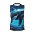 thumbnail image 6 of Picia Colorful Ocean Whale mens Cotton Tank Undershirts , Moisture-wicking Ribbed Tanks, Lightweight Cotton Tank Undershirts-3X-Large, 6 of 8