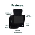 thumbnail image 7 of Carpet Floor Mats for 2017 to 2025 Mazda CX-5 with Anti Slip Heel Pad and Safety Locks - Front and Rear - Black - ecoMats, 7 of 7