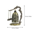 thumbnail image 2 of Qumonin Vintage Asian Zen Dragon Bell Bronze Fengshui Statue Home Decor, 2 of 4