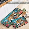 thumbnail image 6 of Coolnut Kitchen Rug Set of 2, Tigers Flowers Cushioned Anti-Fatigue Kitchen Mat Non Slip Washable Floor Mat Comfort Standing Mats for Office, Home, Laundry Room Home Decor Gifts, 6 of 7