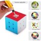 thumbnail image 5 of Cubo mágico 3x3 3x3x3 Velocidad original Sin adhesivo Cubo mágico Rompecabezas Cubo mágico para más rápido y preciso con colores vivos Fokelyi LN-1680, 5 of 6