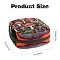 thumbnail image 2 of Mushroom Period Pouch: Stylish Sanitary Napkin Bag, Travel Pouch Necklace, and Makeup Travel Bag - Organize and Carry Your Feminine Hygiene Items with Ease 4.7x6.6x6.6 in, 2 of 6