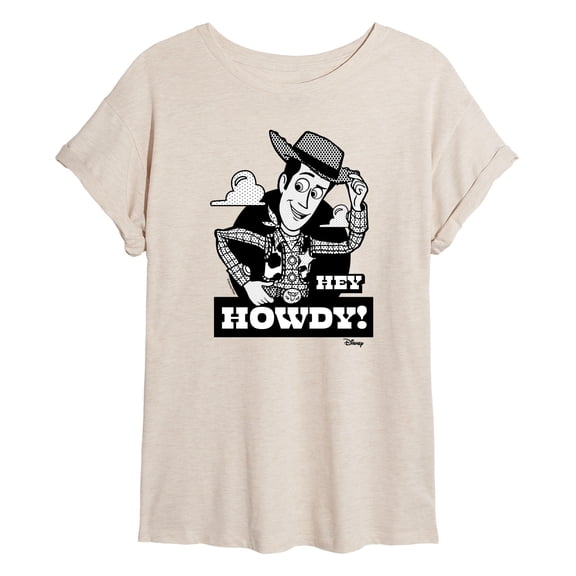 Toy Story - Hey Howdy - Juniors Ideal Flowy Muscle T-Shirt