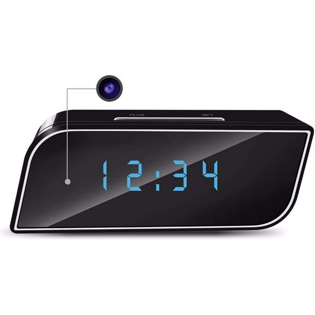 WiFi Mini Hidden Camera Alarm Clock HD 1080P Video Recorder Night