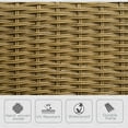 thumbnail image 4 of Outsunny Rattan Rocking Chair w/ Cushion, Garden Porch Furniturew/ Armrest, 4 of 10