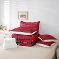 thumbnail image 6 of Homewish Football Sport 7-Piece Twin Bedding Sets,Rugby Helmet Bedding Comforter Set,Red Black Sheet Sets For Boys Teens,Breathable Home Decor Reversible, 6 of 8