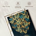 thumbnail image 6 of Elephant Stock The Rising Moon Wall Art - Vertical Canvas Wall Art - Living Room Wall Decor - Fantasy And Sci-fi Canvas - Blue And Yellow Decor By Paula Belle Flores - 34" x 51", 6 of 8