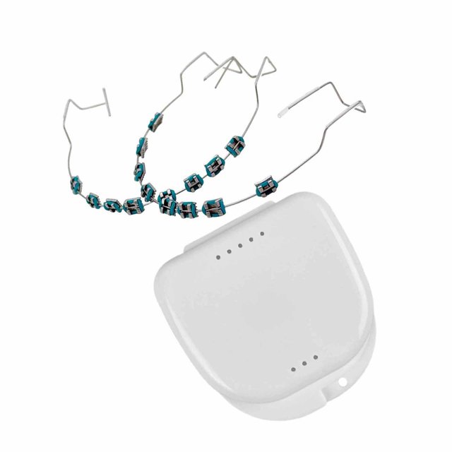 Accesorios de práctica para decoración de dientes temporales, cómodos accesorios explicativos para ortodoncista. azul claro