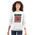 thumbnail image 3 of Funny Maximum Laziness Achieved Joke Unisex Plus Fleece Graphic Sweatshirt Brisco Brands 4X, 3 of 5