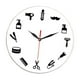 thumbnail image 5 of Reloj de pared de barbería, decoración de habitación, reloj de pared, reloj decorativo, reloj artístico de pared para cocina, dormitorio, sala de estar, barbería, 5 of 8