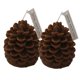 thumbnail image 1 of Velas de piña navideña de 2 piezas: velas perfumadas navideñas, regalo de velas en forma de árbol, 1 of 8