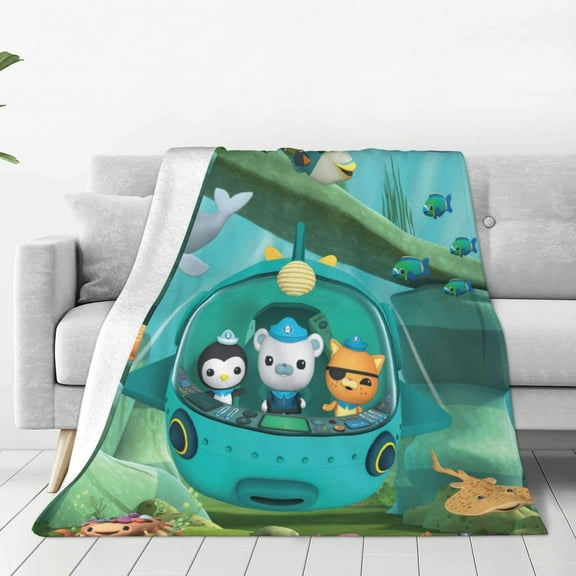 Octonauts Cartoon Style-2 Ultra-Soft Micro Warm Fuzzy Fleece Blanket Throw Gift Decoration For Home Car Camp Office 60"x50"