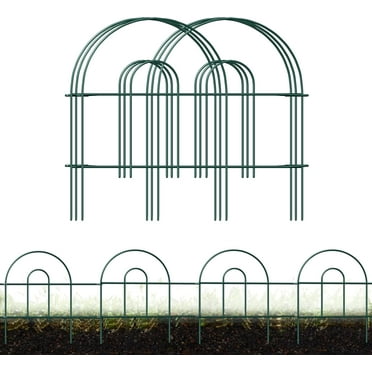 Decorative Garden Folding Border Fence, Metal Wire Edging Flower Fence Panel 18in X50ft Outdoor Patio Landscape