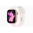 thumbnail image 1 of Restored Apple Watch Series 11 - GPS + Cellular - 46MM Rose Gold Aluminum Case with Light Blush Sport Band - M/L (Refurbished), 1 of 5