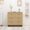 Natural, variant on 31.5" 3-Drawer Oak Rattan Piece / Ideal for Room Decoration and Storage