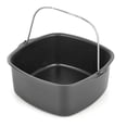 thumbnail image 1 of Square Cake Baking Tray Non-stick Air Fryer Baking Basket Pizza Plate Dish Pot, 1 of 7