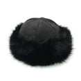 thumbnail image 2 of Mongolian Men Women Winter Faux Fur Suede Fluffy Beanie Warm Thick Hat Snow Cap, 2 of 8