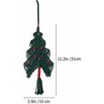 thumbnail image 2 of Christmas Hanging Ornament Hand-woven Christmas Tree Pendants Party Hanging Ornament Christmas Decor (green)(1pc), 2 of 5