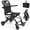 B, variant on Lightweight Foldable Transport Chair, All-Terrain Wheelchair for Adults with 15.75" Wide Seat, Portable Travel Wheelchair with Safety Belt for Seniors 