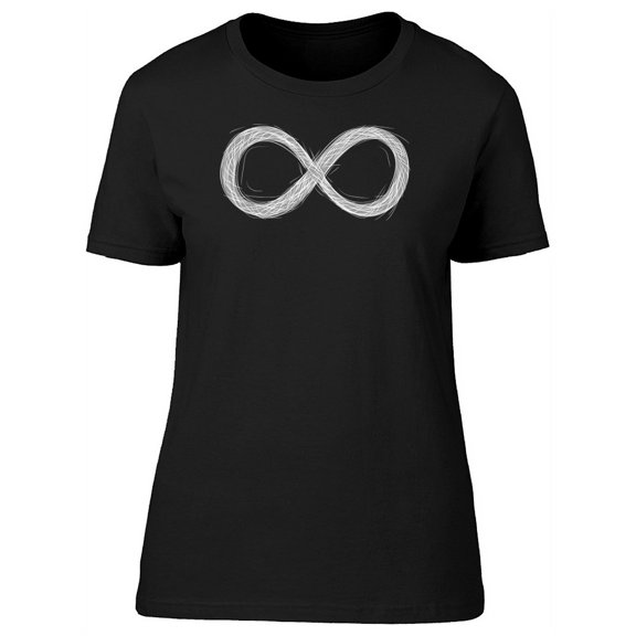Gray Infinity Sign  T-Shirt Women -Image by Shutterstock, Female XX-Large