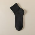 thumbnail image 2 of B91xZ Crew Cut Work Socks for Men Sport Athletic Running Socks,Black One Size, 2 of 5