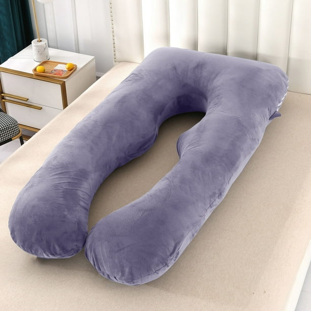 FloHua U-Shaped Maternity Pillow Cover – Washable & Removable, Perfect for Pregnant Women’s Sleep, Nursing & Comfort, Soft & Breathable Fabric
