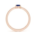thumbnail image 2 of Angara Natural 0.4 Ct. Blue Sapphire Solitaire Ring in 14K Rose Gold for Women (Ring Size: 11.5), 2 of 9