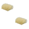 thumbnail image 4 of Injueey Adorno de cinta con flecos de plumas de avestruz teñidas de 1 yarda Morado claro 2piezas Beige, 4 of 6