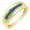 14K Yellow Gold, variant on Collection Round White Diamond Nine Stone Groom Traditional Anniversary Wedding Band for Men (0.23 ctw, Color I-J, Clarity I2-I3) in 10K White Gold, Size 9.5