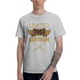thumbnail image 1 of Camiseta de edición limitada de 1992 para hombre, diseño gráfico de 29 años, 29 cumpleaños, manga corta, hip hop, algodón, regalo, 1 of 7