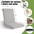 thumbnail image 3 of FKS LIFE Outdoor Seat Cushion 1 Set, 20" x 20" x 4" Patio Furniture Replacement, 3 of 7