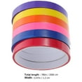 thumbnail image 2 of CTIRCHIU 6 Rolls Color Tape Plastic Relieves Stress Assorted Color Leisure Time, 2 of 8
