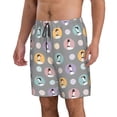 thumbnail image 2 of Kdxio Cute Geese Pattern Mens Casual Shorts - Drawstring Summer Beach Sports Shorts for Men, 2 of 9