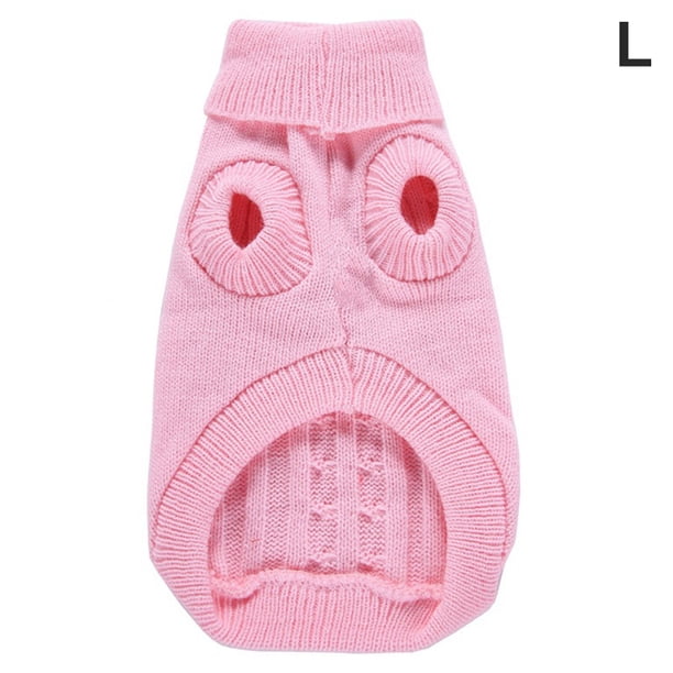Greeniant Suéter de Navidad para mascotas, suéter de punto cálido de Color sólido, ropa de otoño e invierno Ropa para mascotas Rosado L Greeniant PT000154-16